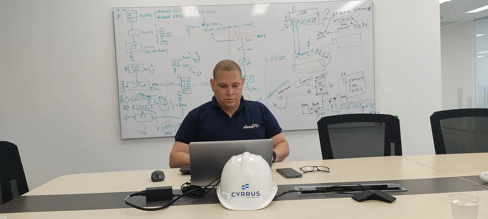 Consultor de Cyrrus trabajando en políticas y controles de datos